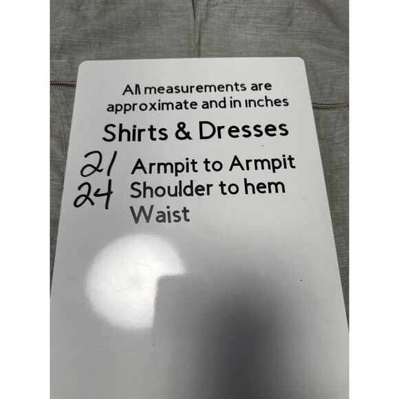 Chico's 3/4 Sleeve Open Front Foiled Linen Jacket Size 2 US L - Picture 7 of 7